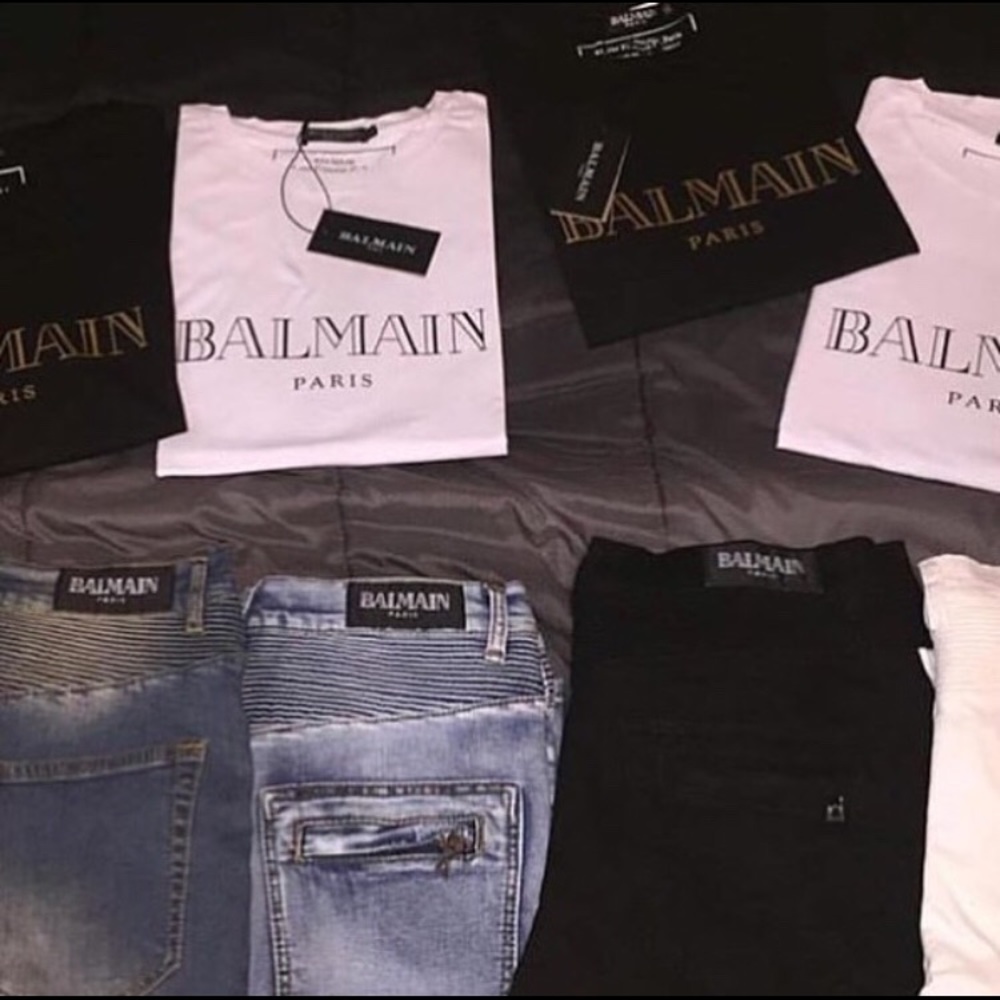 Balmain  pants and shirts